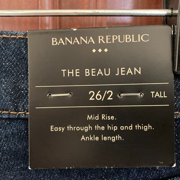 Banana Republic Factory The Beau Jean size 2/26 Tall - Picture 7 of 10